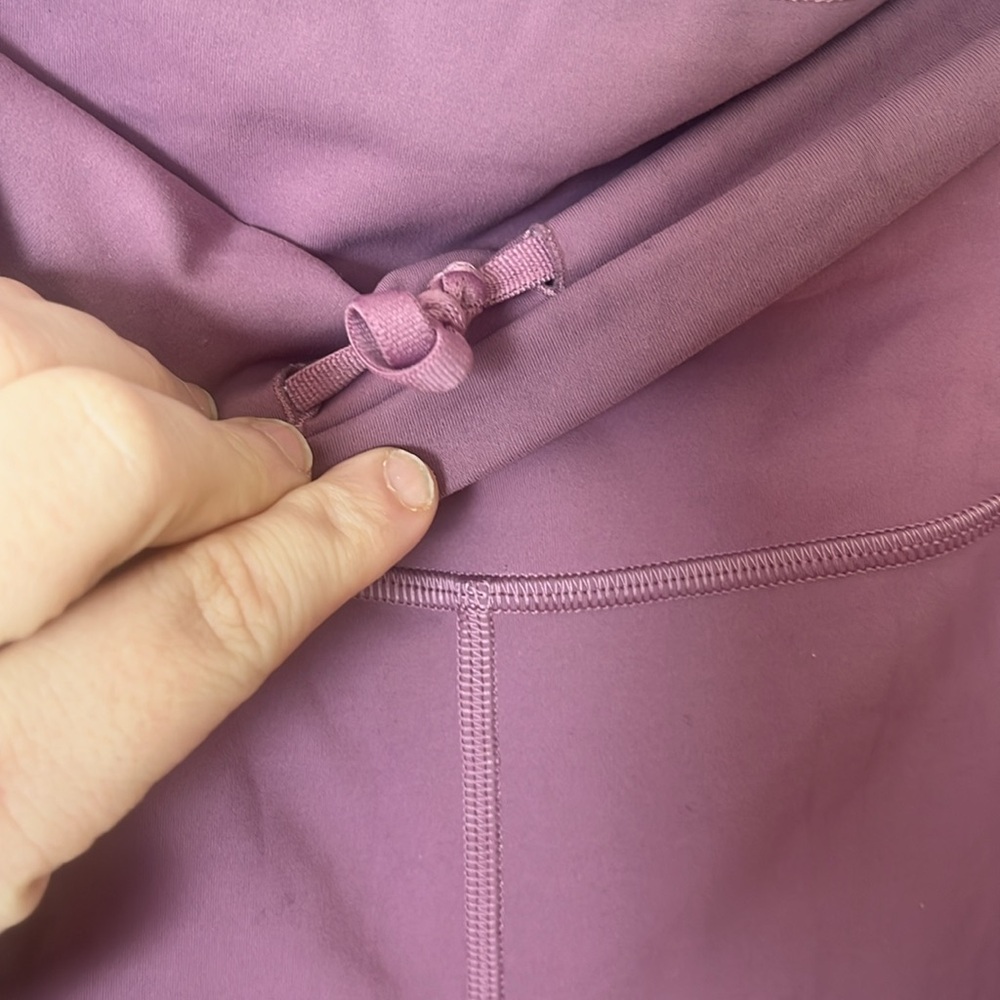 Purple High-Waisted Lululemon Leggings with drawstring - Picture 2 of 6